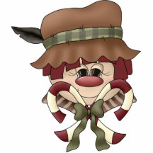 Candy Cane Character Ornament Photo Cutout