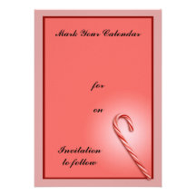 Candy Cane Custom Invitation