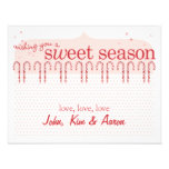 Candy Cane Holiday Card Personalized Invite