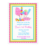 Candy Circus Invitations