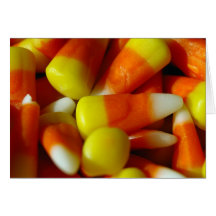 Candy Corn Happy Halloween Card