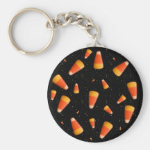 Candy Corn Space Invaders Keychain