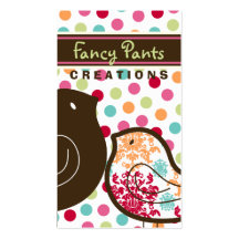 Candy Damask Chicks Colour Dots Custom Profile Car Business Cards