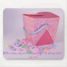 Candy Hearts Mouse Pad