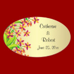 Candy Lily Garden Muted Gold Customizable Stickers stickers