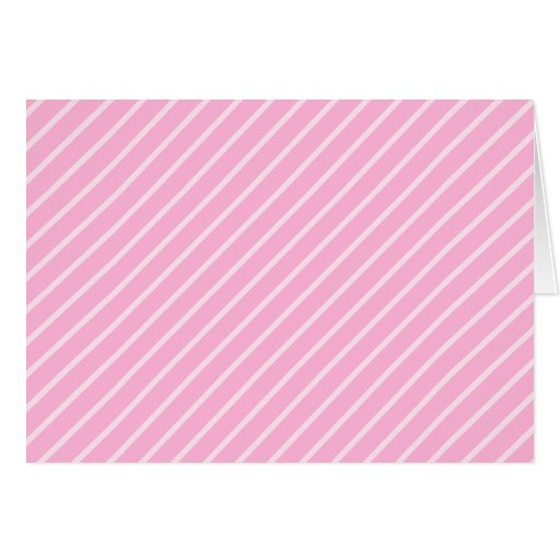 Candy Pink Diagonal Striped Pattern. Greeting Cards