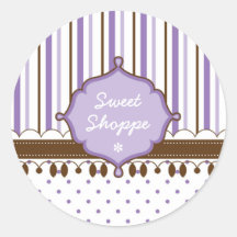 Candy Shop Lavender Custom Stickers
