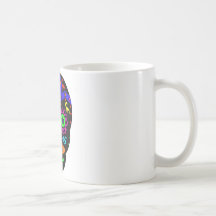 Candy Skull (Multi-coloured) Coffee Mugs