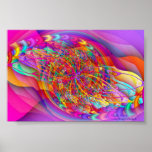 Candy Sky Abstract Art Print