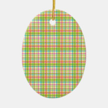 Candy Store Plaids Ornament