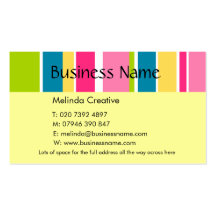 Candy Stripe Business Card