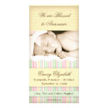 Candy Striped Photo Card: Girl