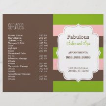 Candy Stripes Folded Brochure Personalized Flyer
