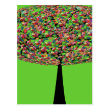 Candy Tree Postcard