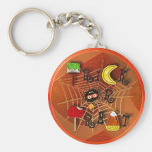 candycorn trick or treat keychain