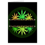 Cannabis template by Valxart.com Greeting Card