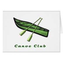 Canoe Club Design Greeting Card