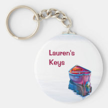 Canoe Evening Key Chains