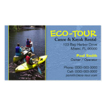 Canoe & Kayak Boating Business Card
