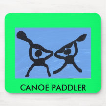 CANOE PADDLER MOUSE PADS