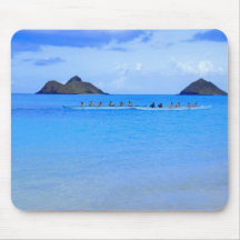 Canoe Paddlers Mouse Pads