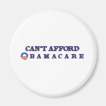 Can't Afford Obamacare Refrigerator Magnets