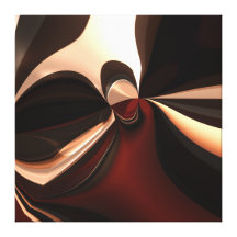 Canvas Abstract Art Chocolate Brown Addiction Canvas Print