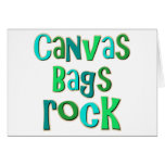 Canvas Bags Rock Greeting Cards