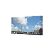 Canvas "Caribbean Port town" Gallery Wrap Canvas