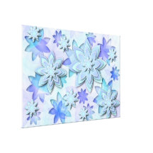 Canvas mandala abstract lotus flowers gallery wrapped canvas