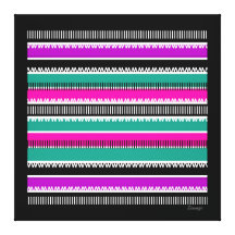 Canvas Mixed Coloured Stripe (2) Gallery Wrapped Canvas