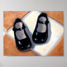 CANVAS PRINT LITTLE GIRLS' SHOES