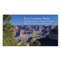 Canyon Rocky Desert Blue Sky Trees Business Cards