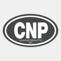 Canyonlands National Park Oval Sticker