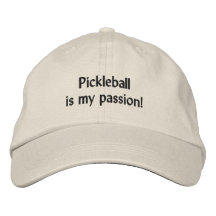 Cap: Pickleball is my passion! Embroidered Baseball Caps