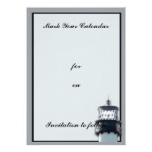 Cape Florida Lighthouse Personalised Invitation