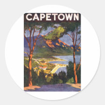 Cape Town Round Sticker