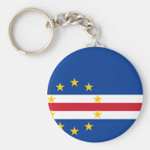 Cape Verde Flag CV Key Chains