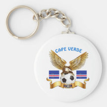 Cape Verde Football Designs Key Chains
