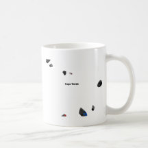 Cape Verde Trendy Peace Sign with Cape Verdean map Mug