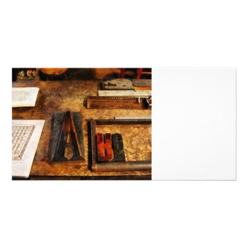 Capital "A" Customised Photo Card