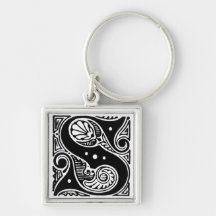 Capital Letter 'S' - Keychain