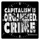 Capitalism Is Organised Crime Wall Clock