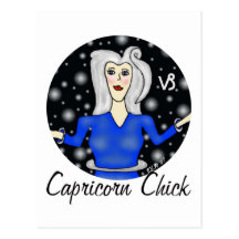 Capricorn Chick Post Cards