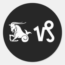 Capricorn with Symbol Stickers