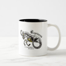Capricornio mug tazas