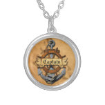 Captain Anchor And Wheel Pendant