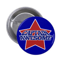 Captain Awesome Pin