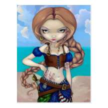 "Captain Molly Morgan" Postcard