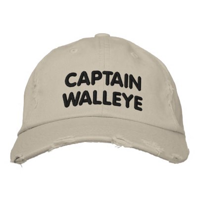 Captain Walleye - Walleye Fishing Embroidered Hat Captain Walleye - Walleye Fishing Embroidered Hat